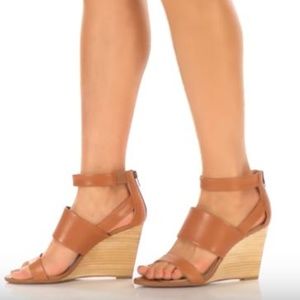 New Seychelles 8 Anthropologie Tan Wedge Sandals